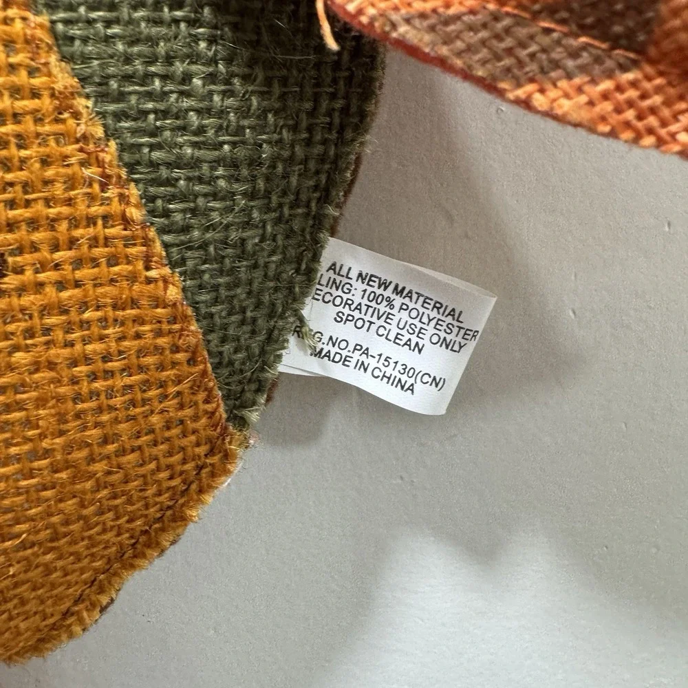 Fall Owl Fox Burlap Hanging Decor Thanksgiving Harvest Autumn Plush Set Of 3 24